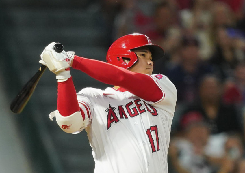 エンゼルス大谷翔平（2023年8月3日撮影）