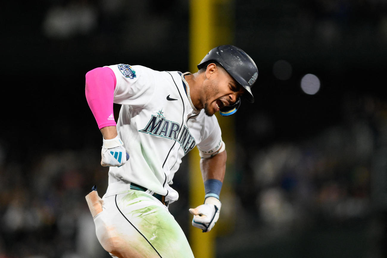 30号2ランを放ったマリナーズのフリオ・ロドリゲス（ロイター＝USA TODAY Sports）