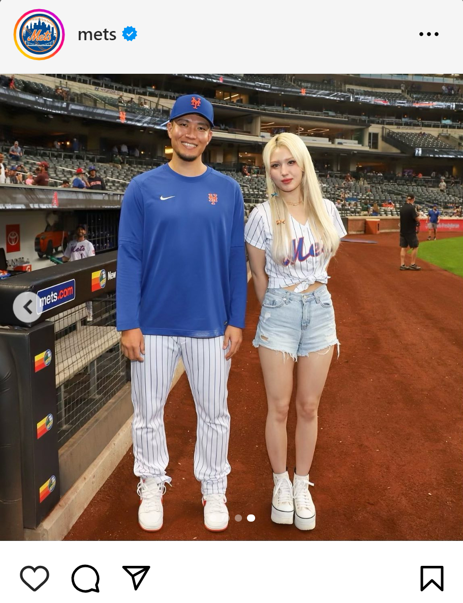 メッツのインスタグラムから