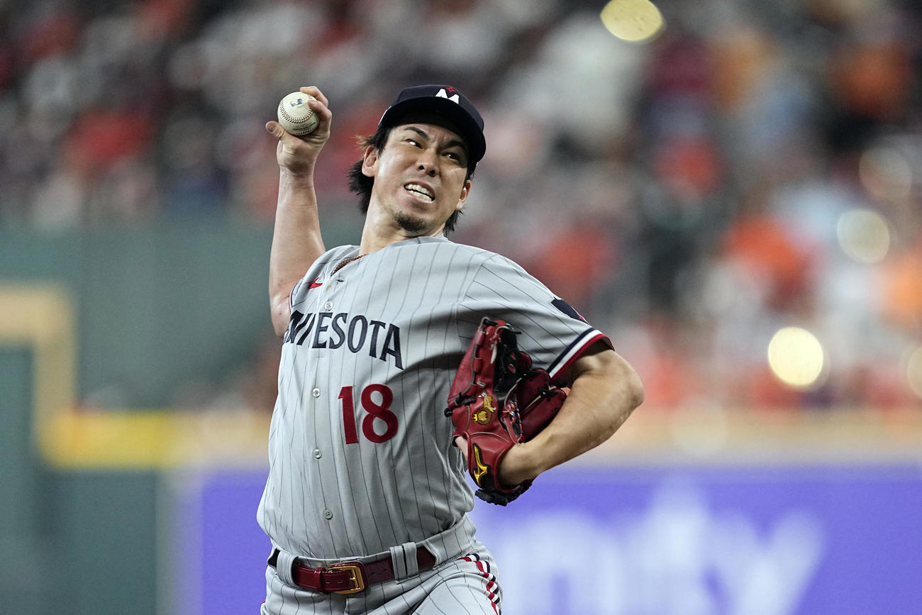 リリーフ登板したツインズ前田健太（AP）