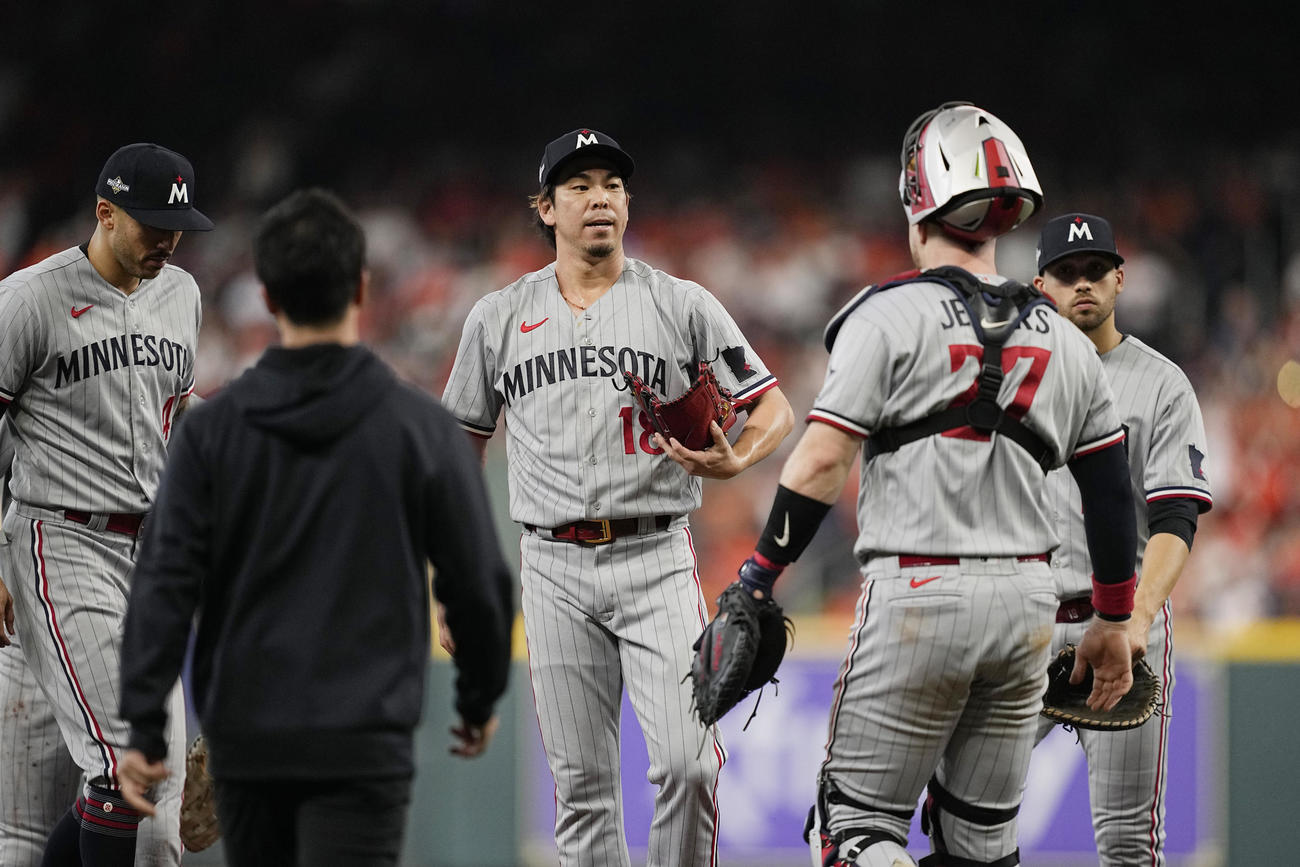 リリーフ登板したツインズ前田健太（AP）