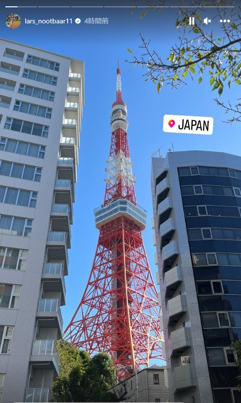 ヌートバーのインスタグラムから