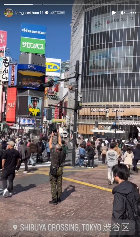 ヌートバーのインスタグラムから