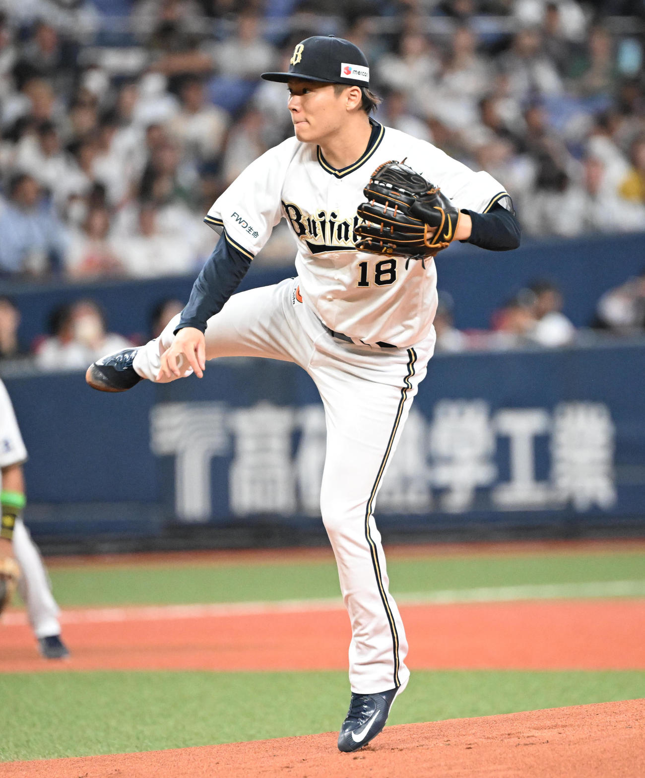 10月18日、パ・クライマックスシリーズ　ロッテ戦に先発するオリックス山本