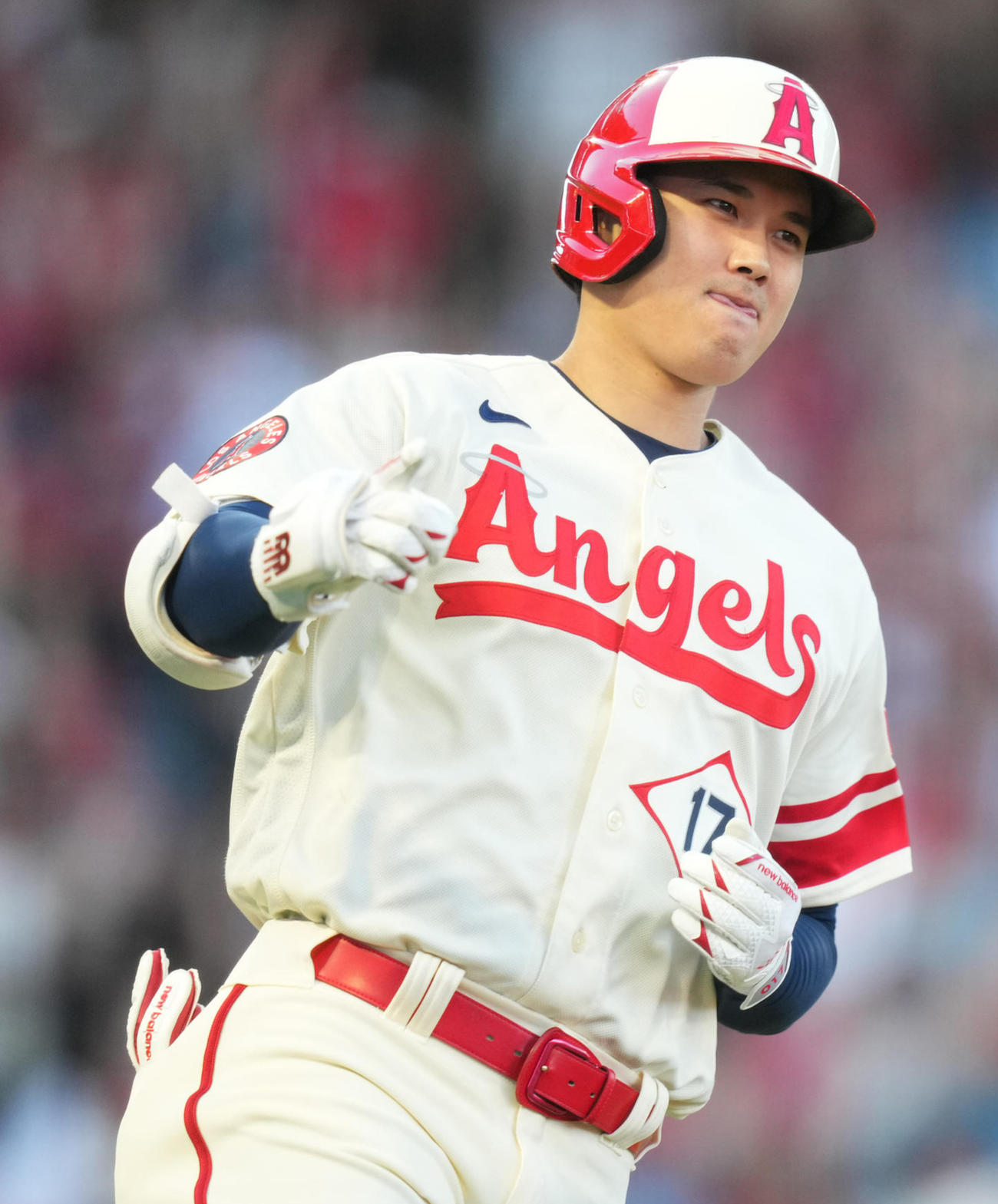 エンゼルス大谷翔平（2023年8月18日撮影）