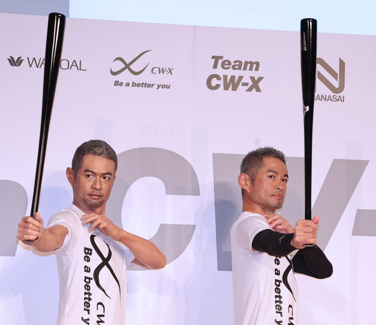 ワコール「Team CW－X」発足キャプテン就任記念発表会に登場したイチロー氏（撮影・野上伸悟）