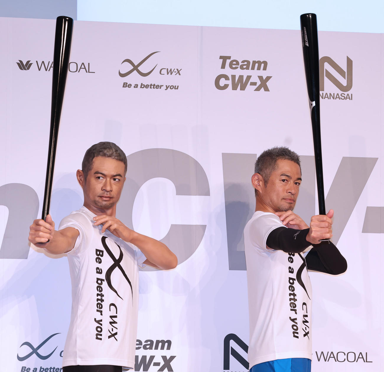 ワコール「Team CW－X」発足キャプテン就任記念発表会に登場したイチロー氏（撮影・野上伸悟）