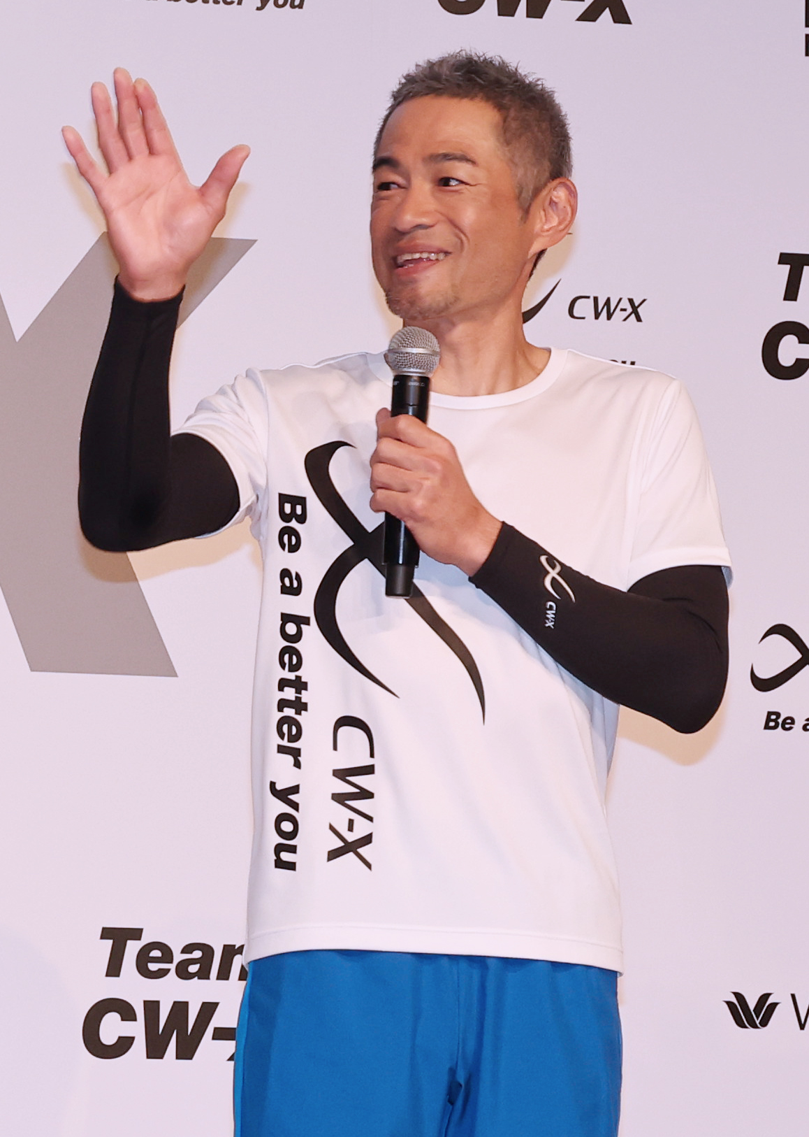 ワコール「Team CW－X」発足キャプテン就任記念発表会に登場したイチロー氏（撮影・野上伸悟）
