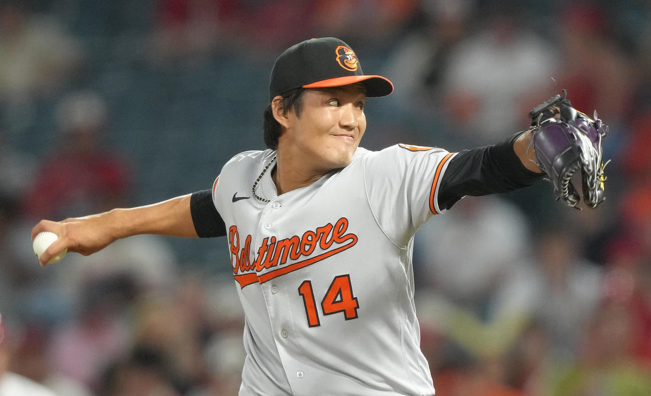 藤浪晋太郎（2023年9月6日撮影）