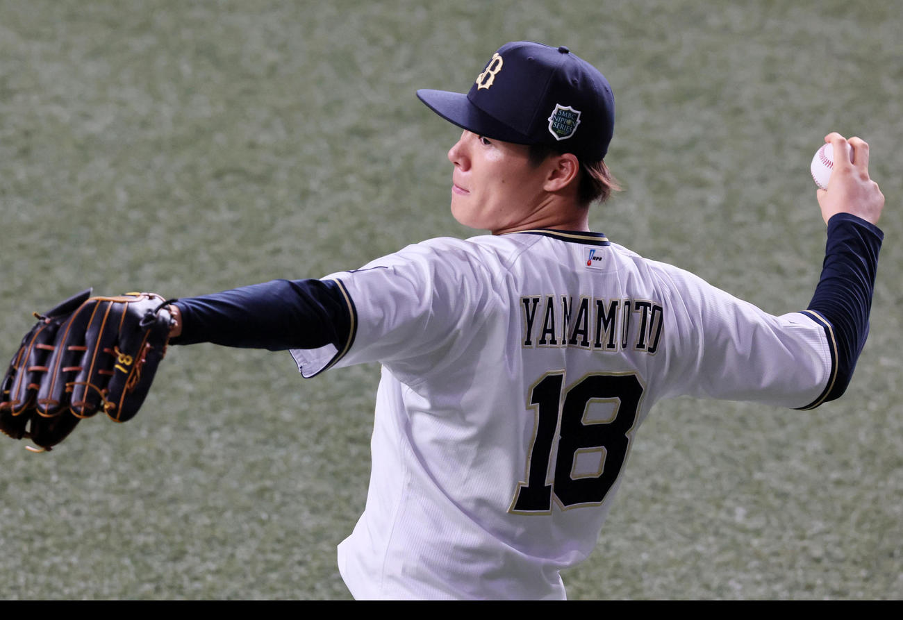 山本由伸（2023年10月27日撮影）