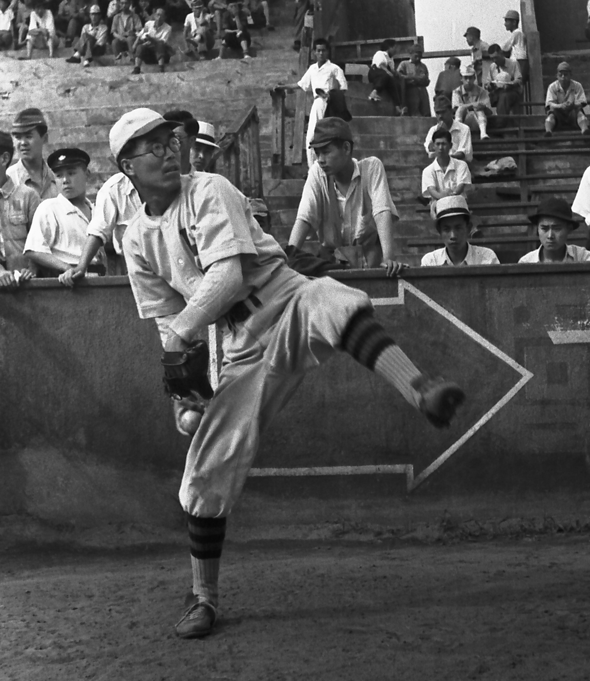 阪急ブレーブス・野口二郎（1947年撮影）