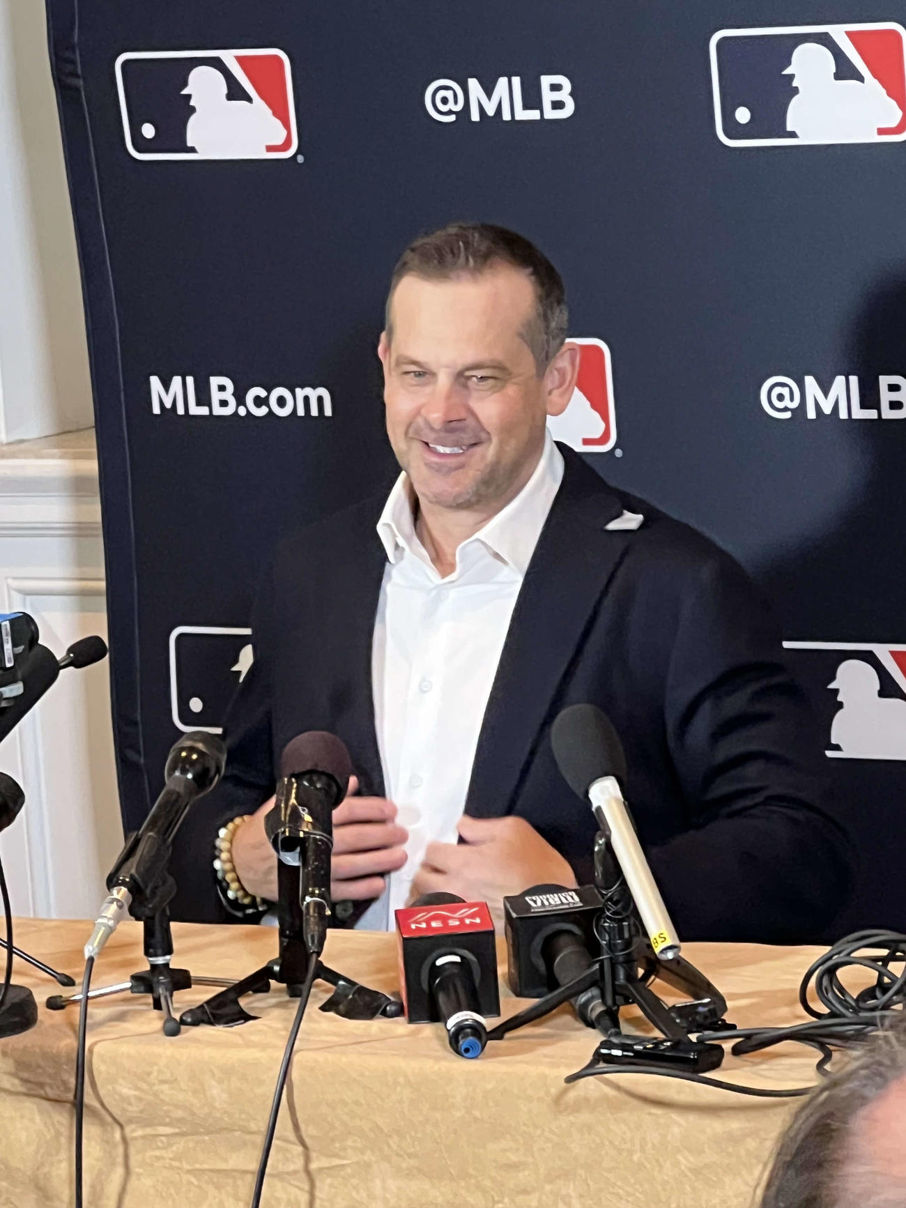 ヤンキースのブーン監督（2023年12月5日撮影）