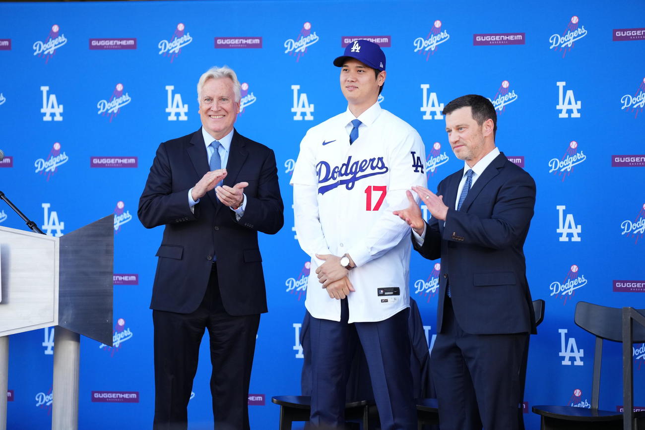 大谷翔平ドジャース入団会見　