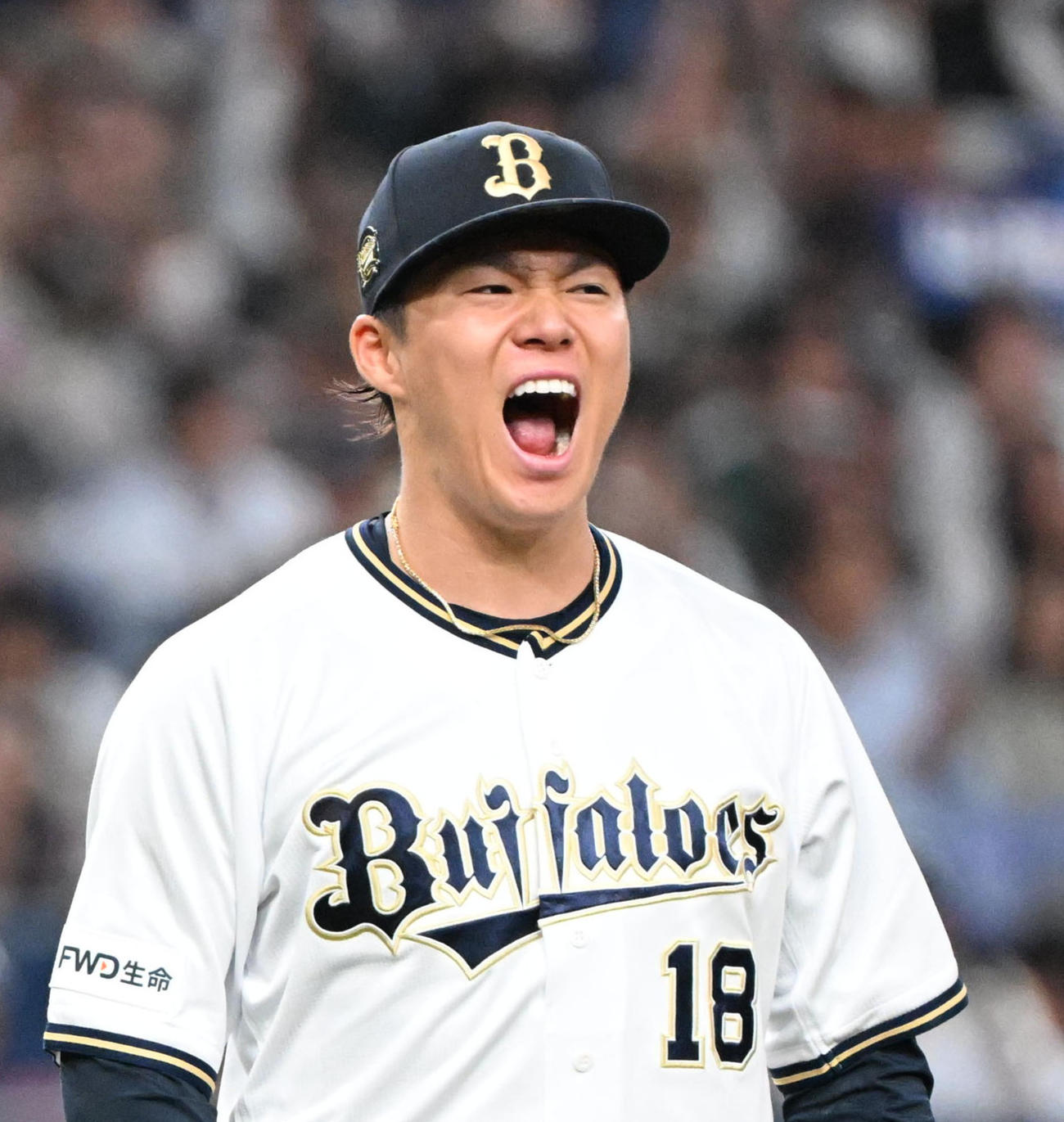 オリックス山本由伸（2023年10月撮影）