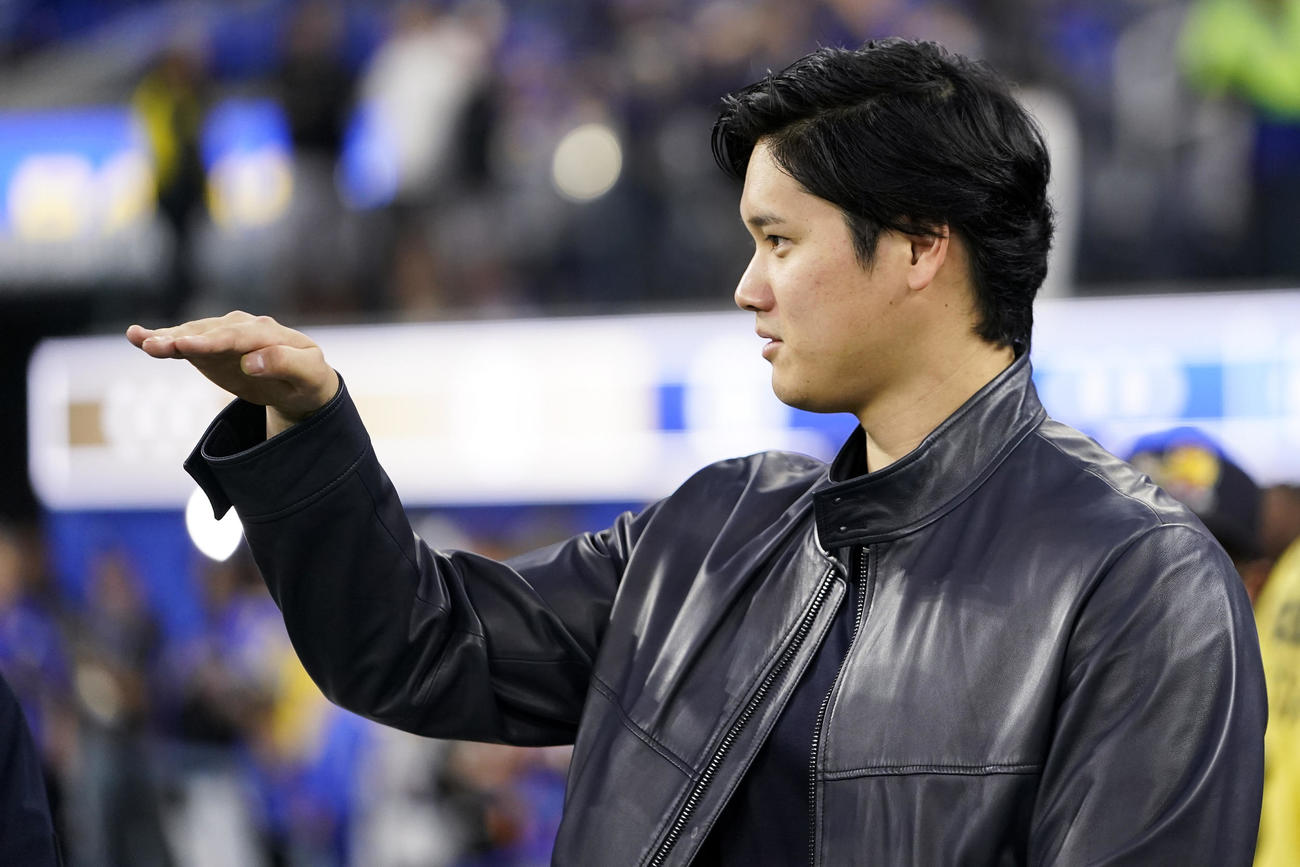 ラムズ戦に登場した大谷翔平（AP）