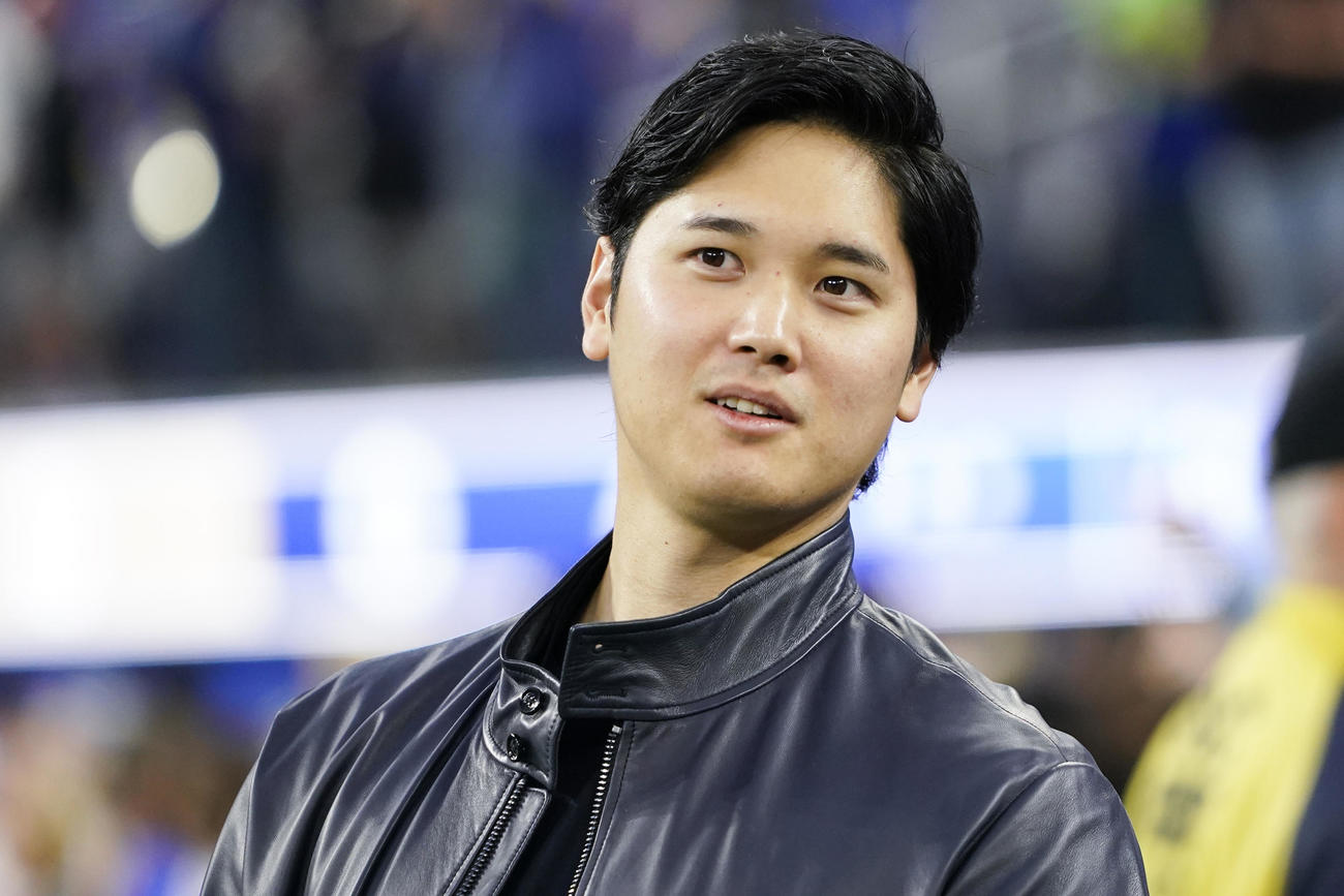 ラムズ戦に登場した大谷翔平（AP）