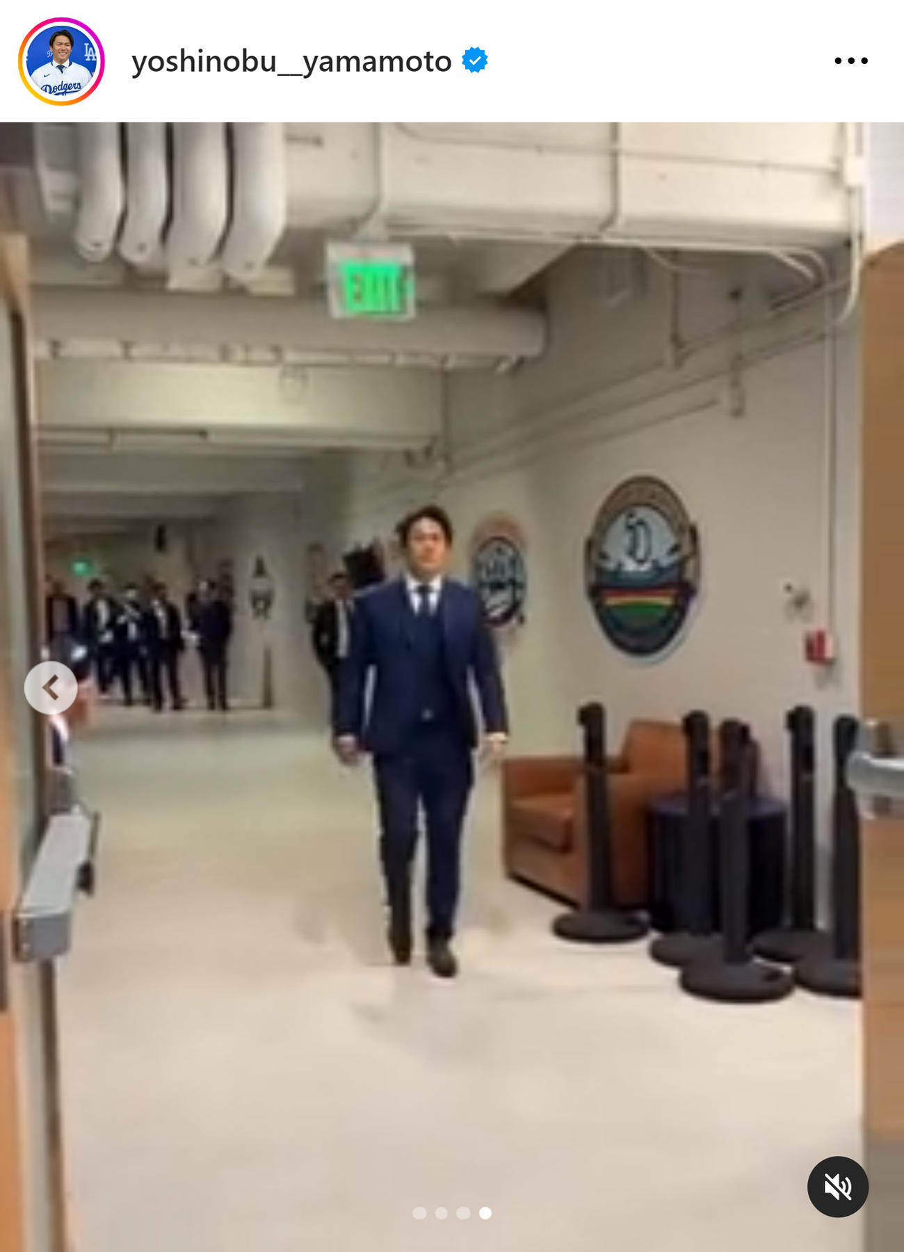 山本由伸のインスタグラムから
