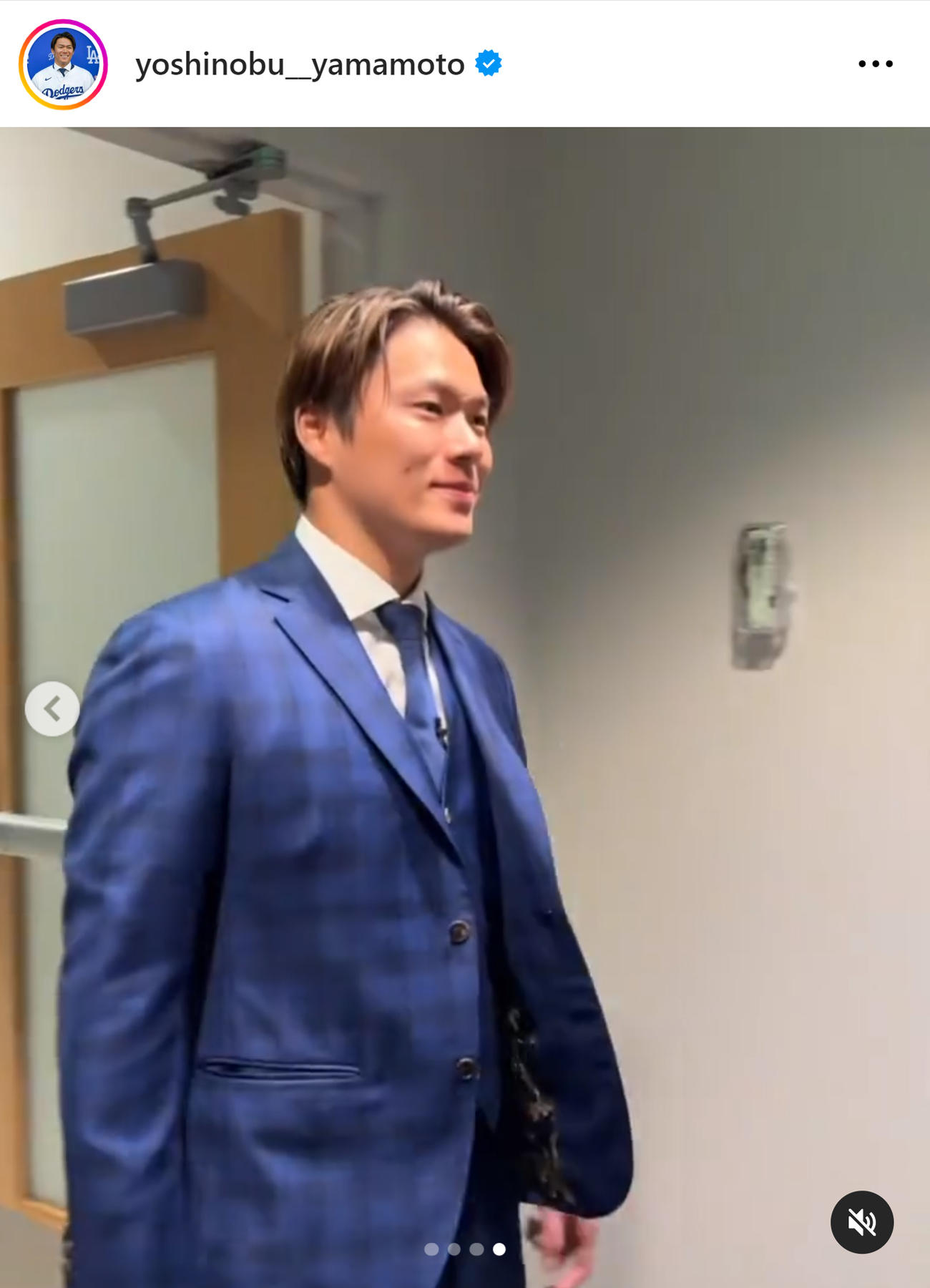 山本由伸のインスタグラムから