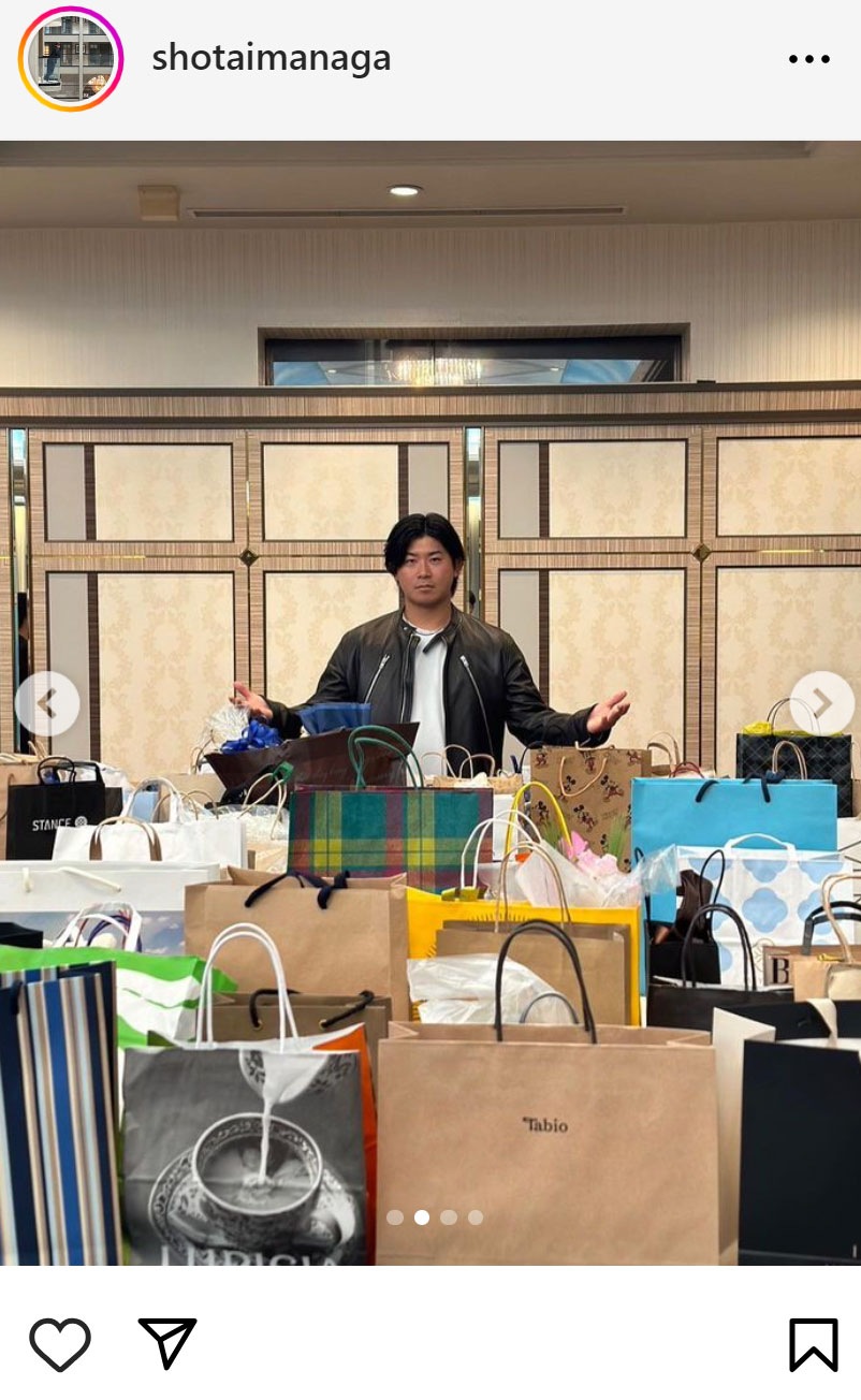 今永昇太のインスタグラムから