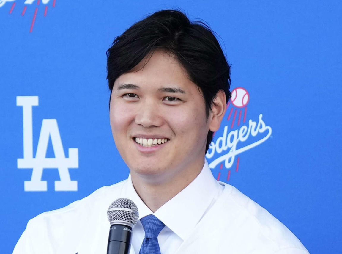 ドジャース大谷翔平（2023年12月14日撮影）