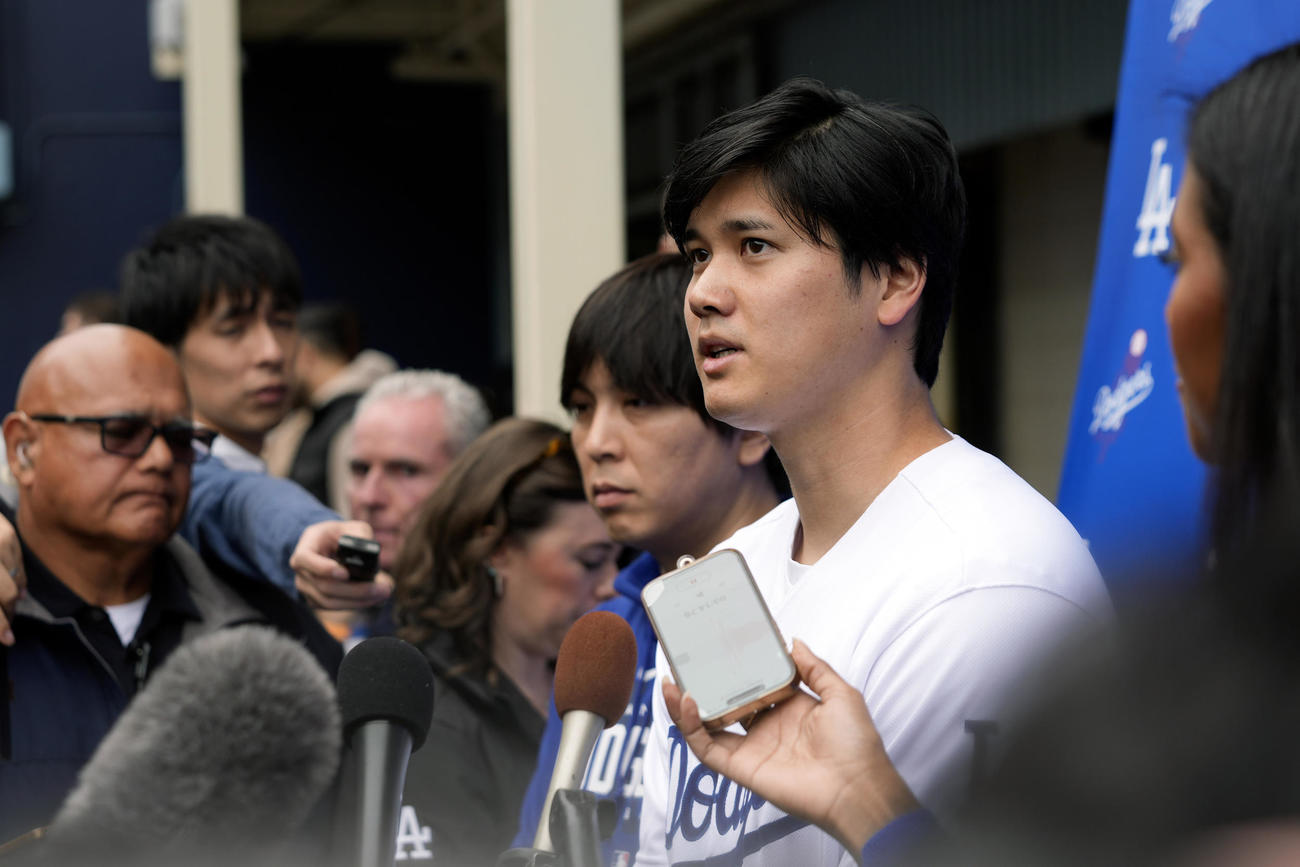 「ドジャー・フェスト」に参加した大谷翔平（AP）