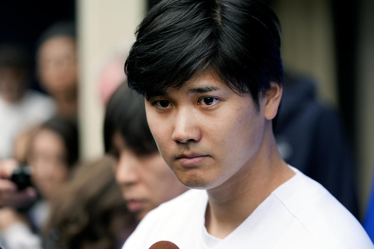 「ドジャー・フェスト」に参加した大谷翔平（AP）