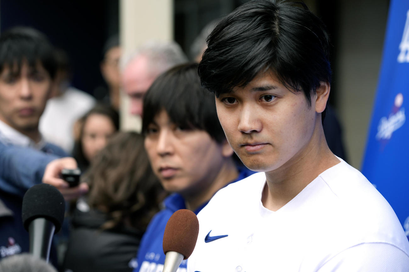 「ドジャー・フェスト」に参加した大谷翔平（AP）