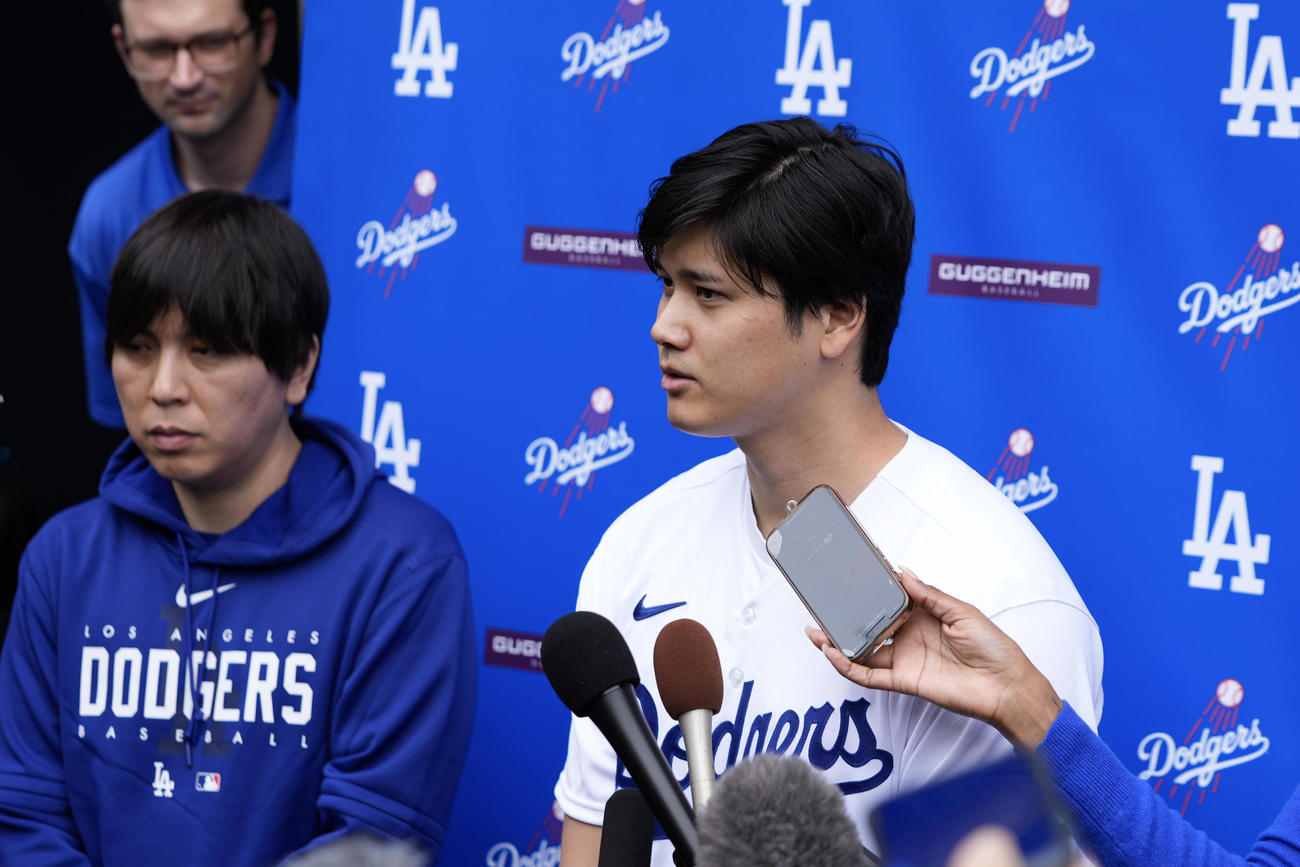 「ドジャー・フェスト」に参加した大谷翔平（AP）