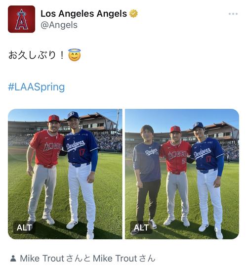 トラウト、大谷翔平に「契約、結婚も含めていろんなことがこの冬の間に