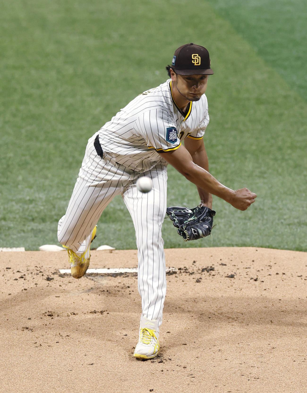 ドジャースとの開幕戦に先発したパドレスのダルビッシュ（共同）