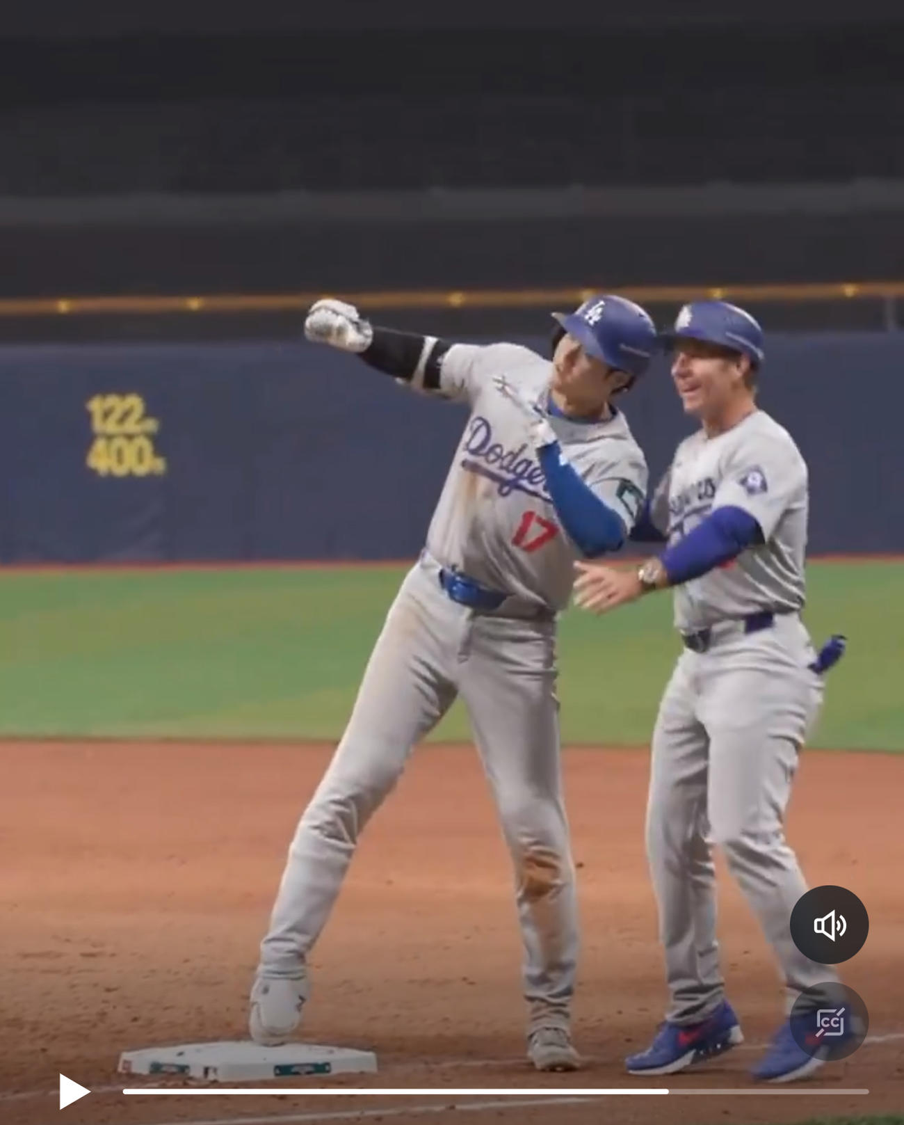 MLBの公式Xから