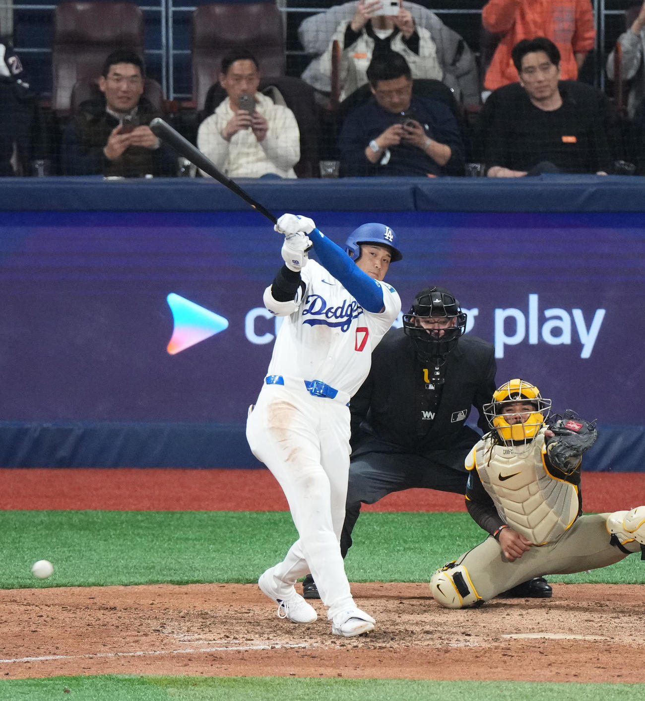 ドジャース対パドレス　8回　大谷　（撮影・菅敏）