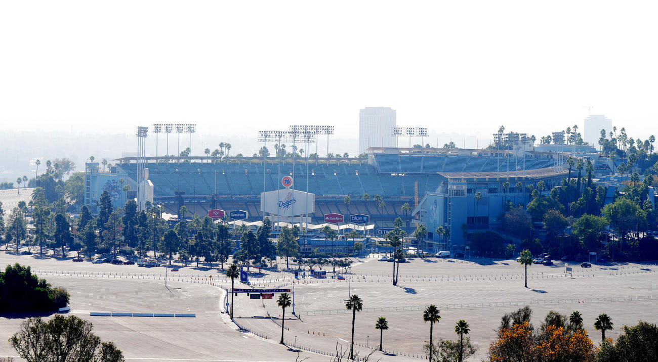ドジャースタジアム（2023年12月12日撮影）