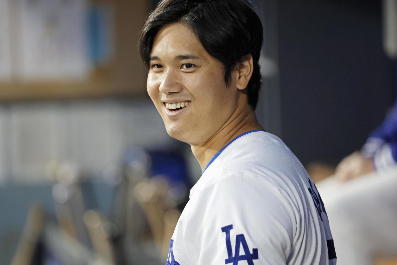 カージナルス戦に臨むドジャース大谷（共同）