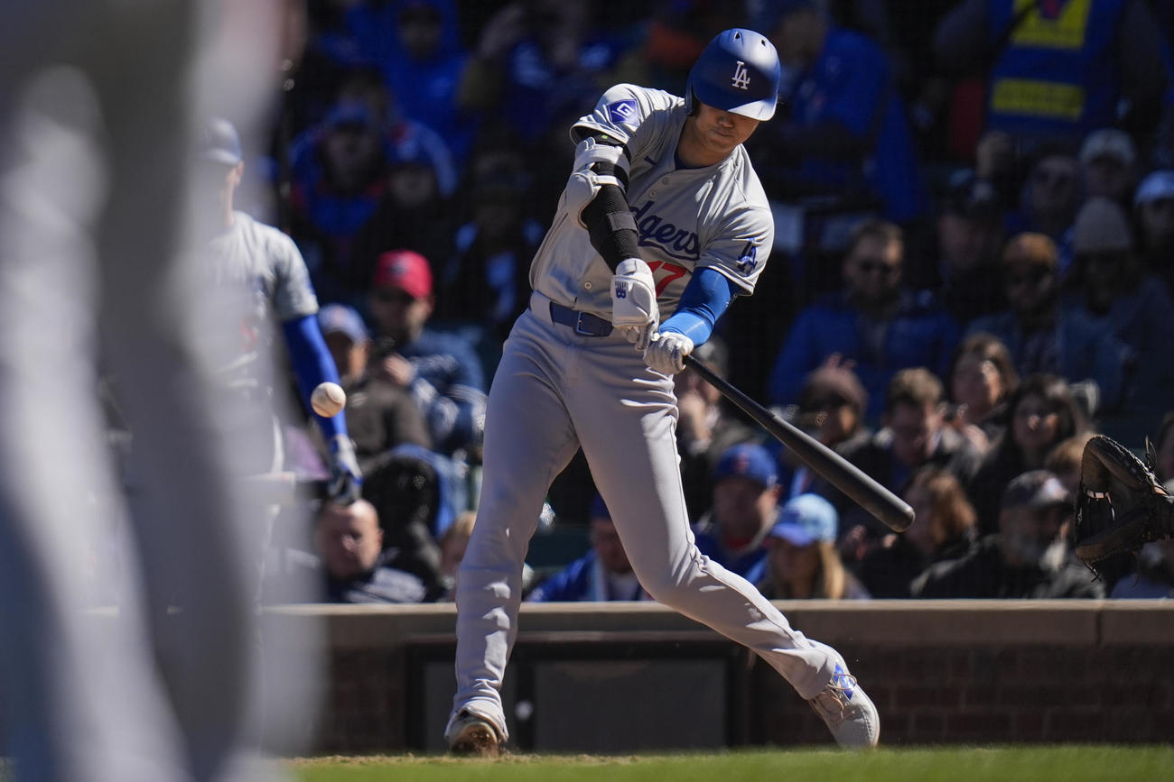 5回、2号2ランを放つドジャース大谷翔平（AP）