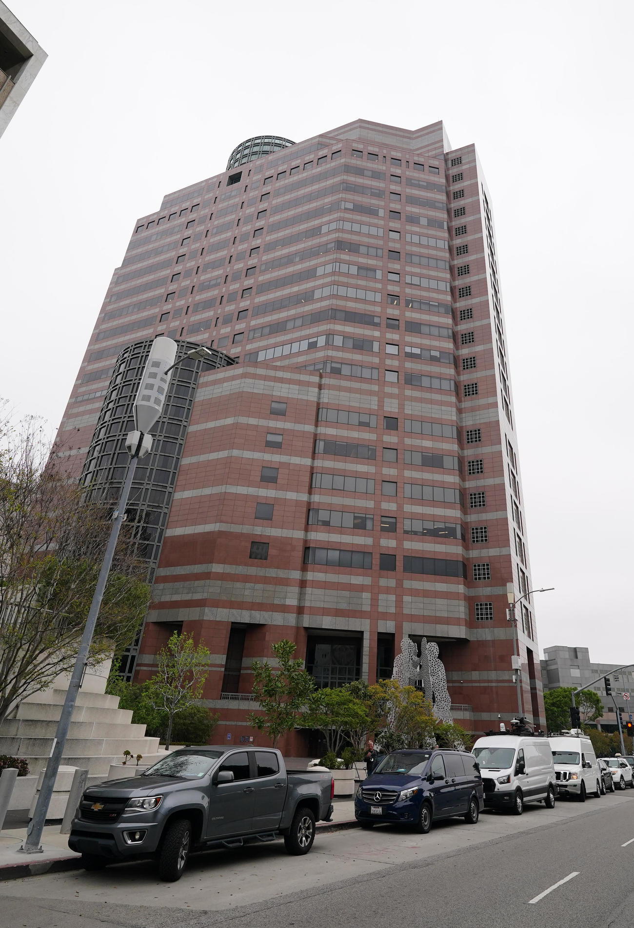 水原一平容疑者が出廷するロサンゼルス連邦地方裁判所（撮影・菅敏）