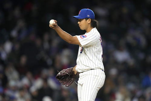 マーリンズ戦に登板したカブス今永（AP）