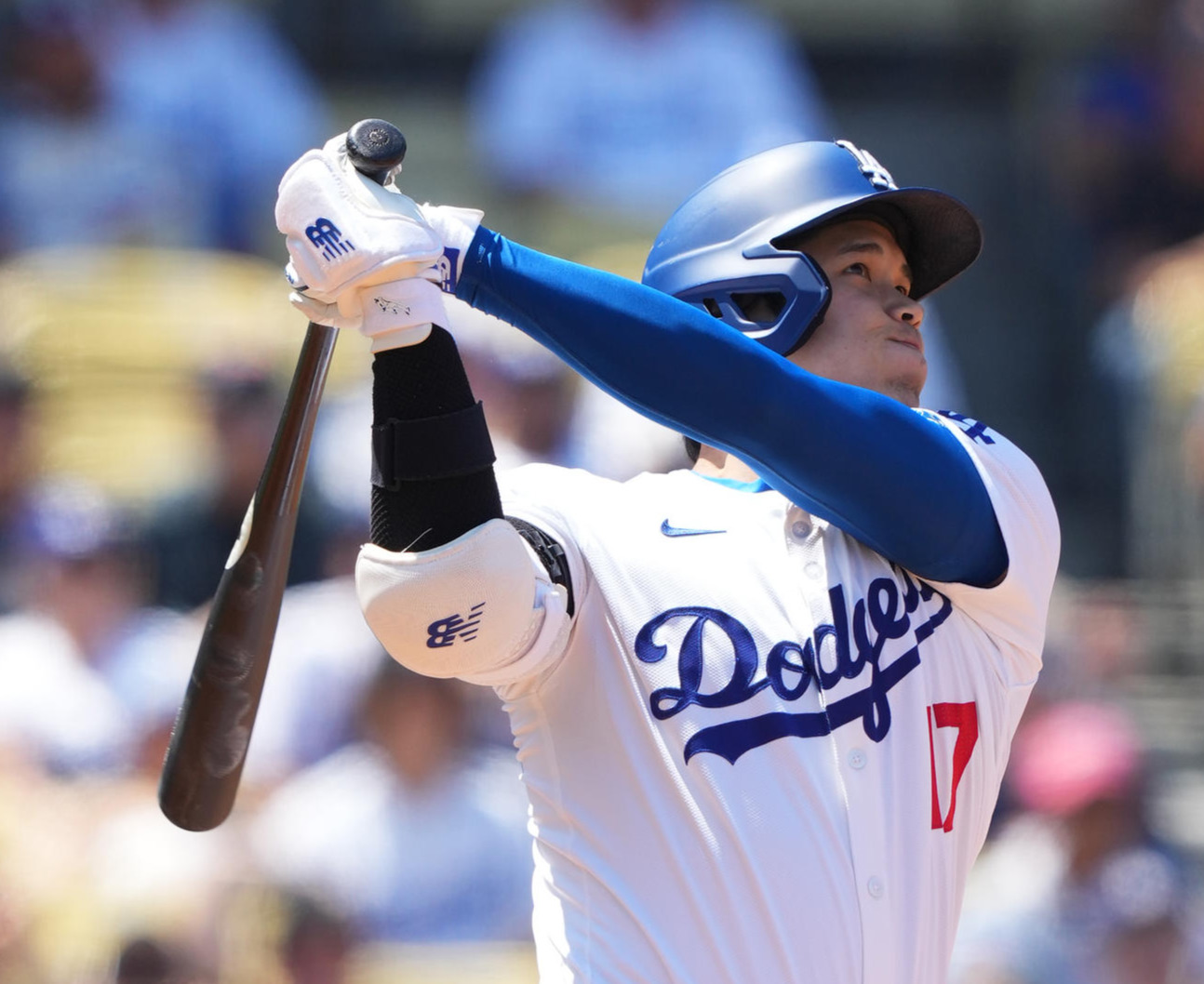ドジャース対メッツ　3回裏、大谷は右越えにメジャー通算176号となる2点本塁打を放つ（4月21日）