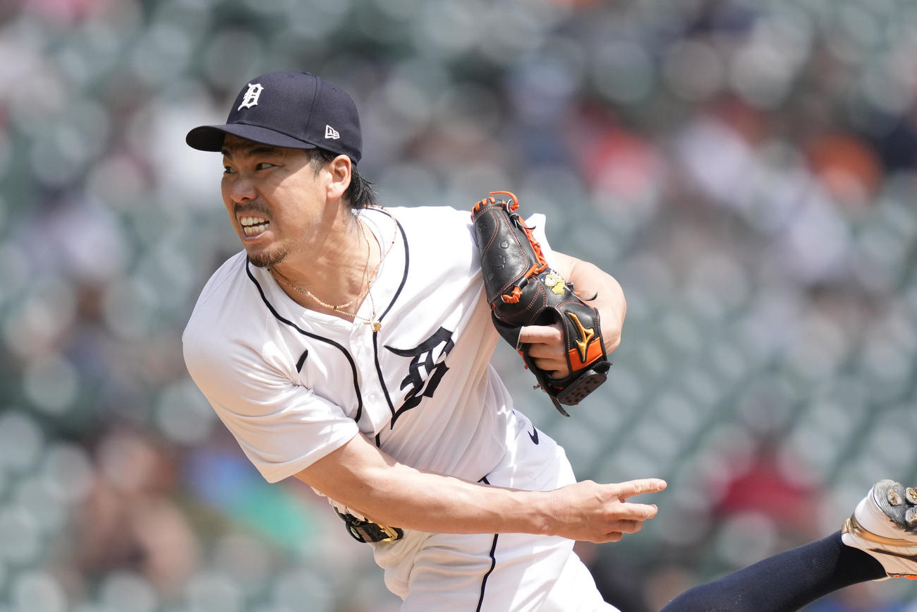 力投するタイガース前田健太（AP）
