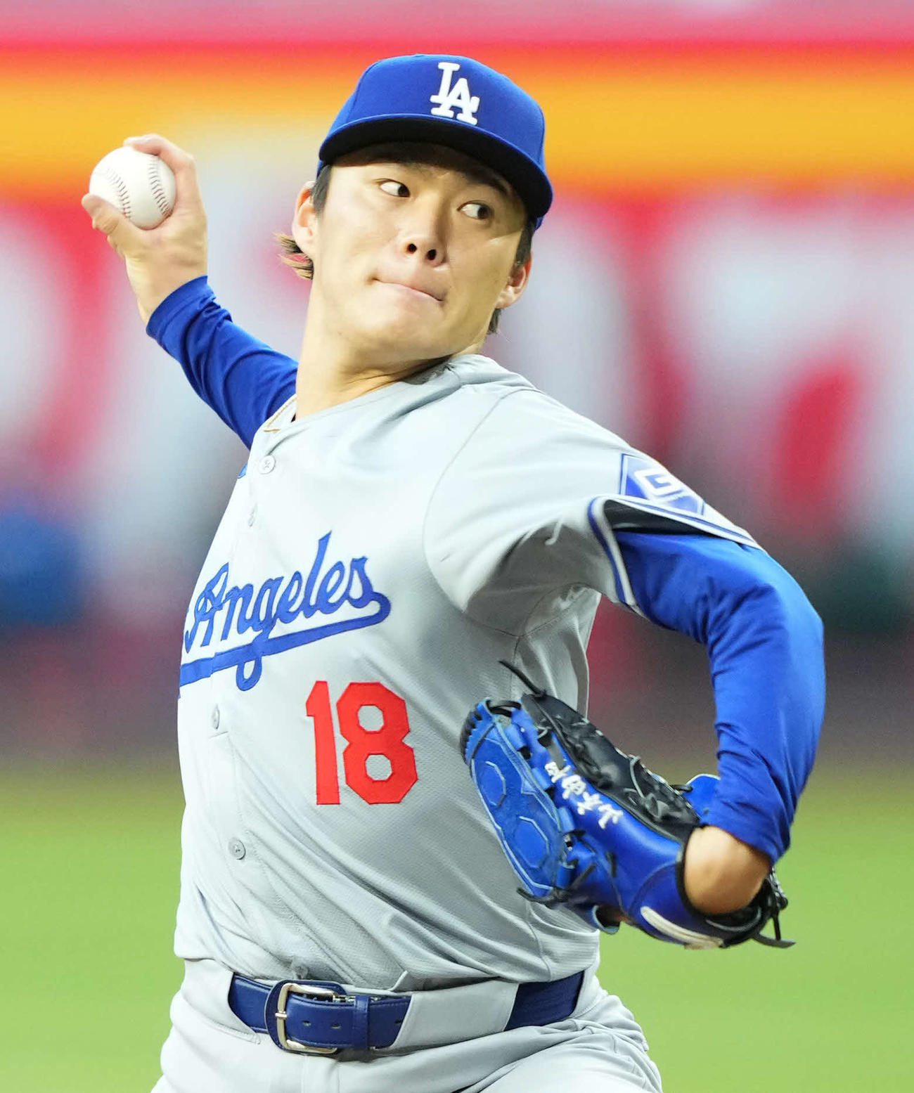 ドジャース山本由伸（2024年5月1日撮影）