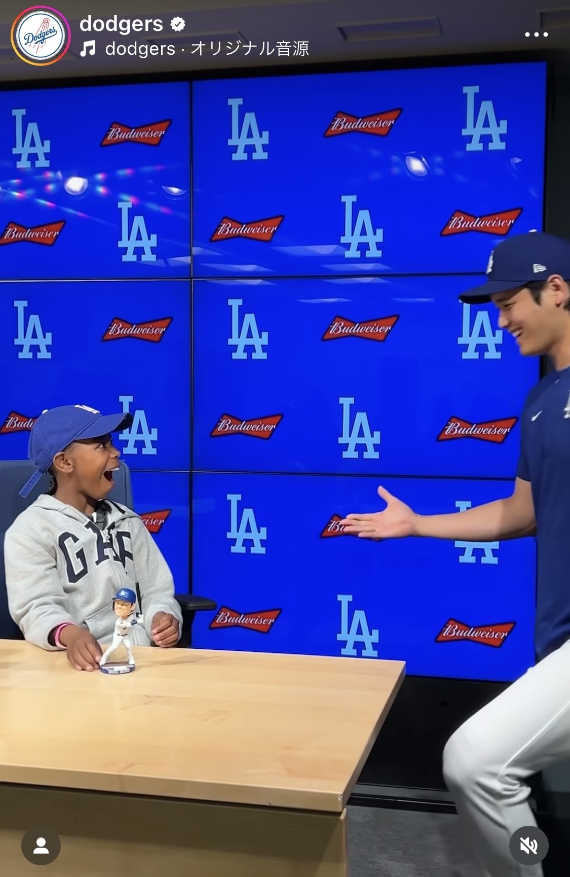 ドジャース公式インスタグラムから