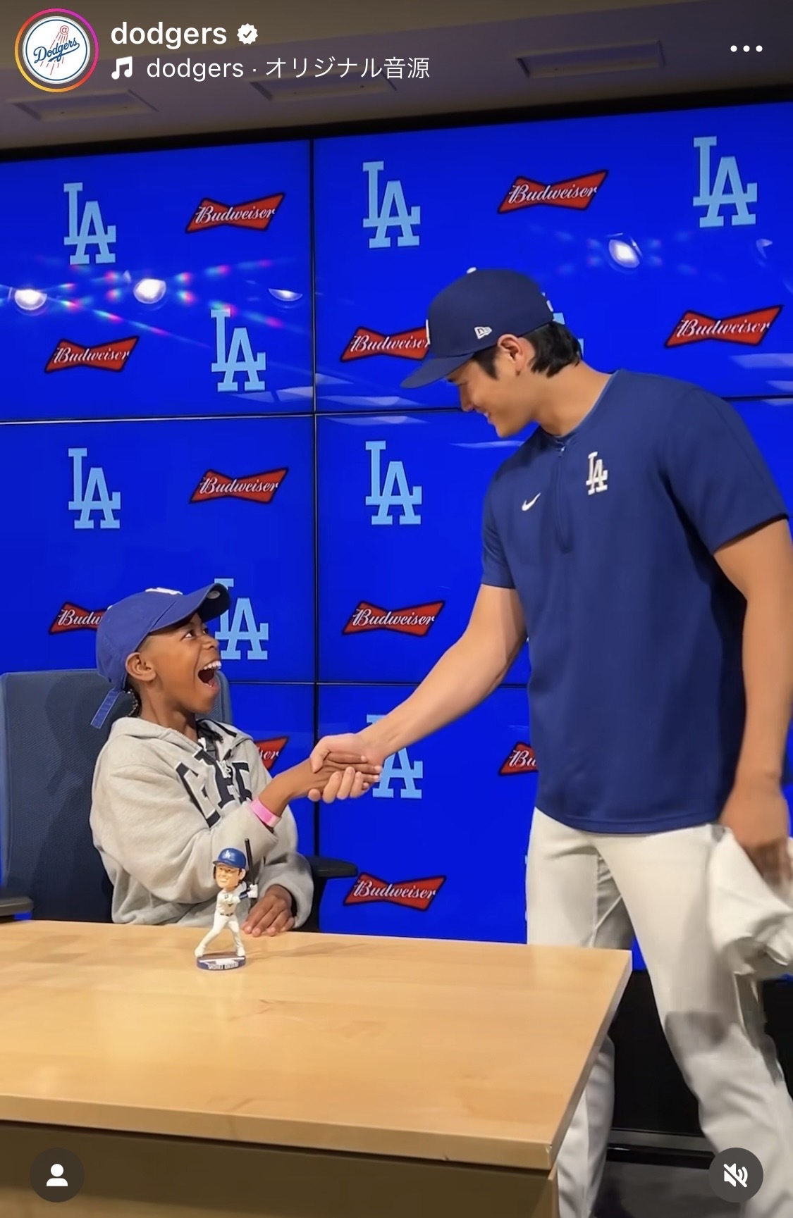 ドジャース公式インスタグラムから
