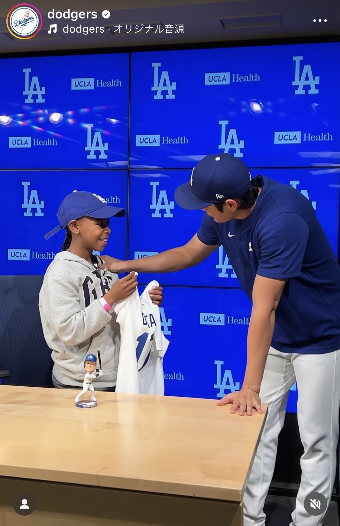 ドジャース公式インスタグラムから