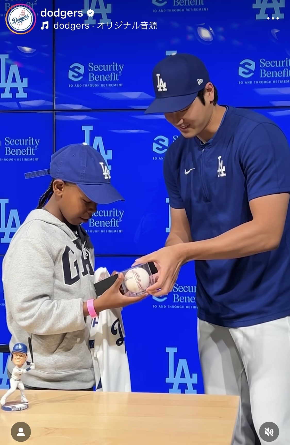 ドジャース公式インスタグラムから