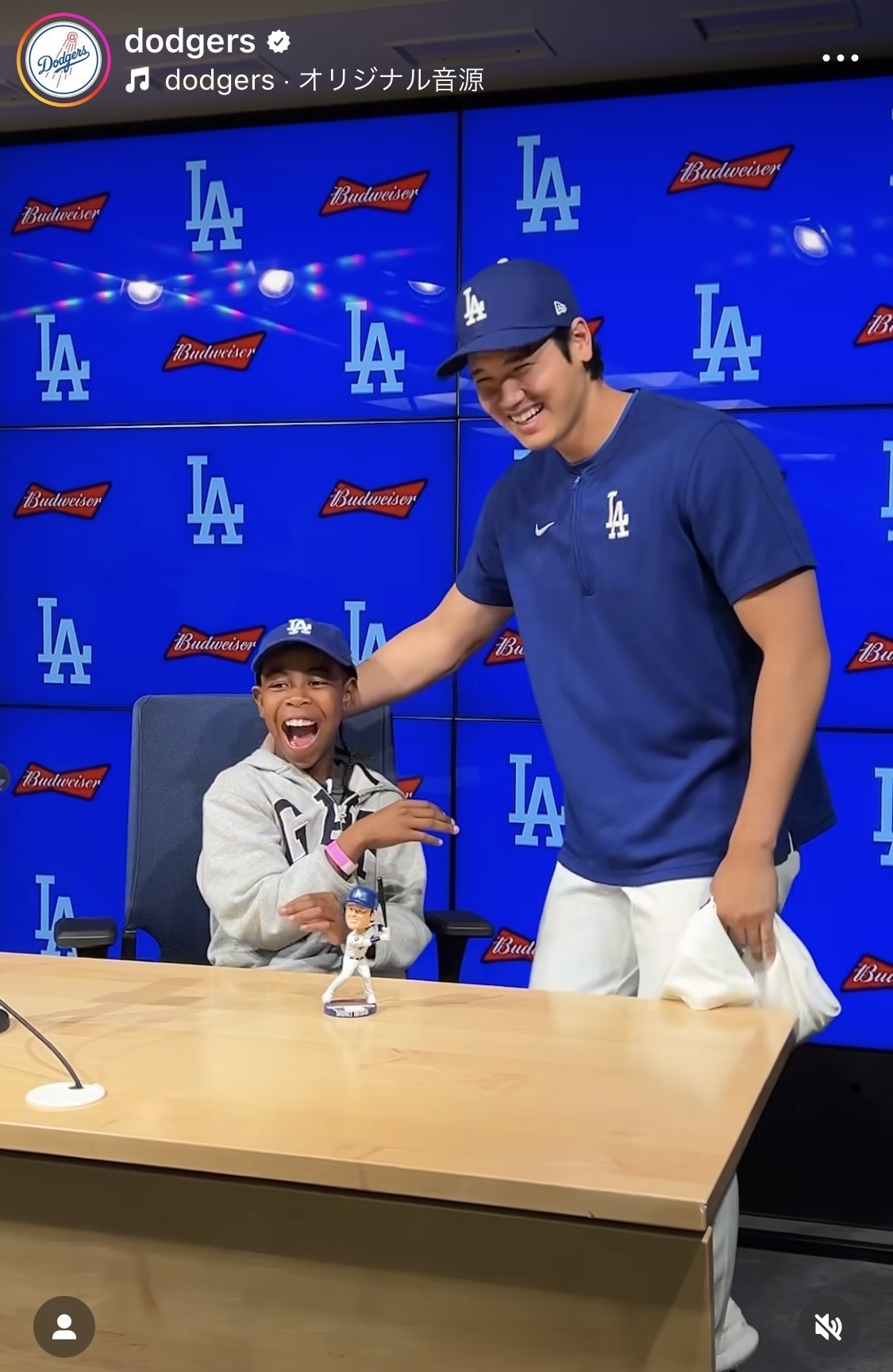 ドジャース公式インスタグラムから