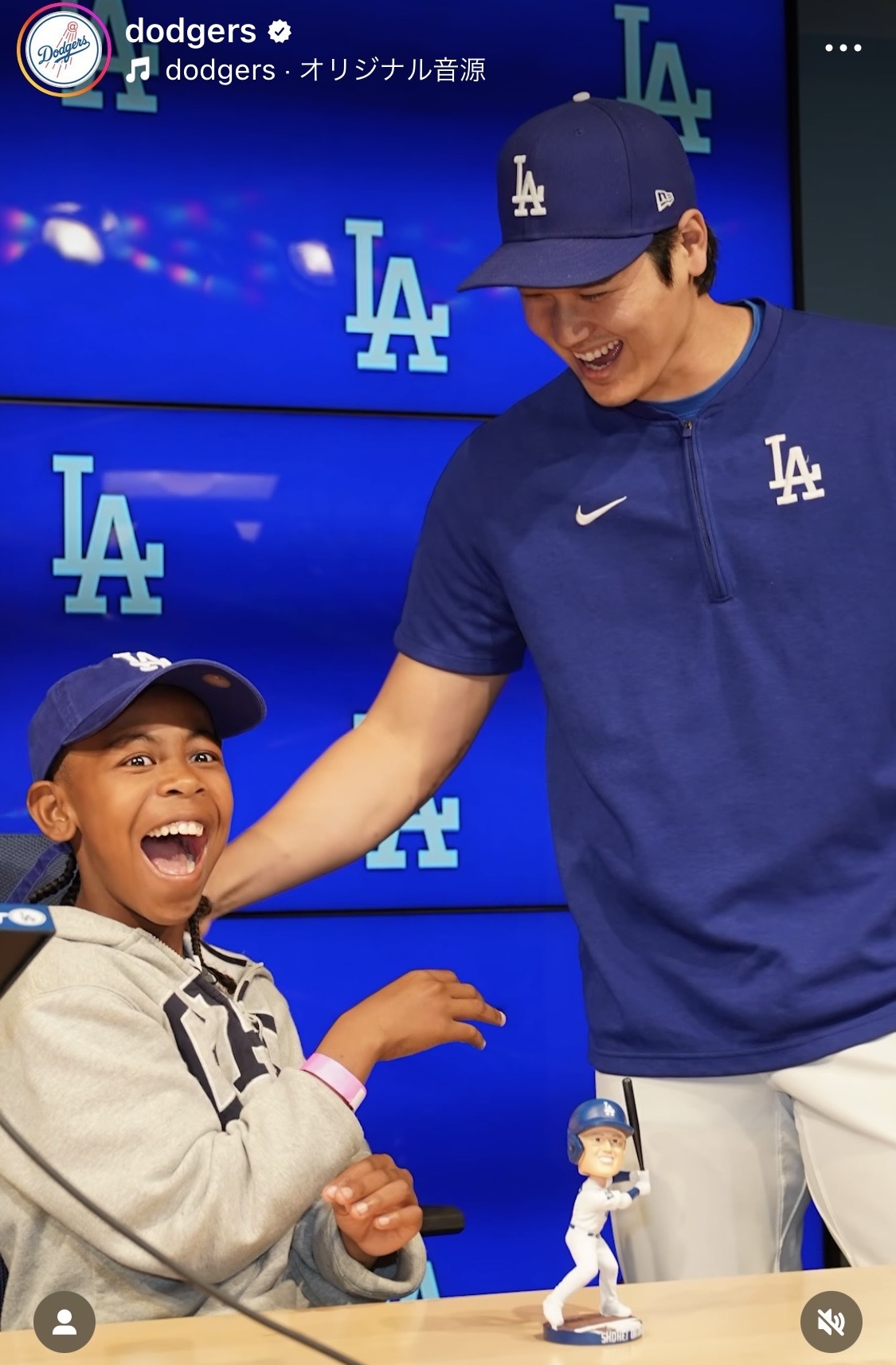 ドジャース公式インスタグラムから