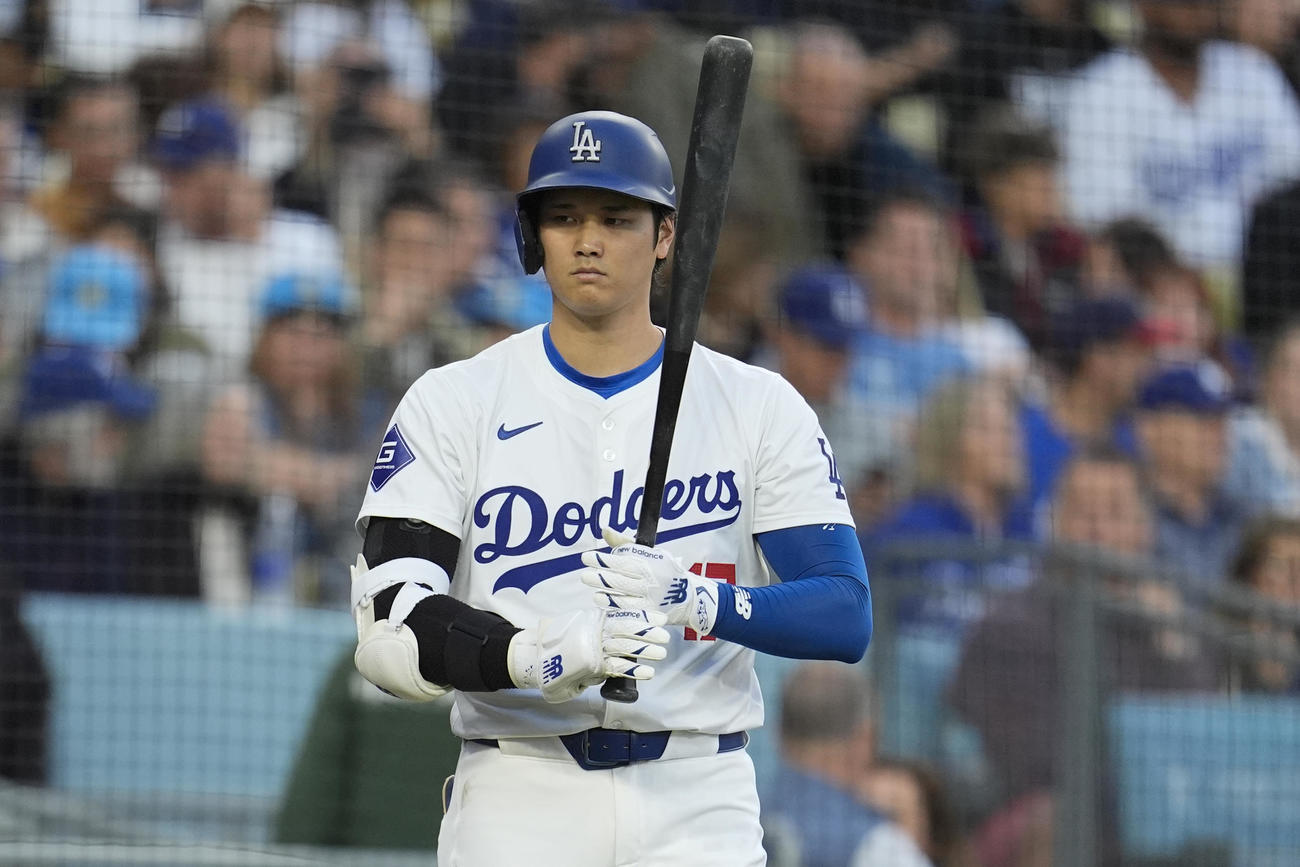 ダイヤモンドバックス戦に出場する大谷翔平（AP）