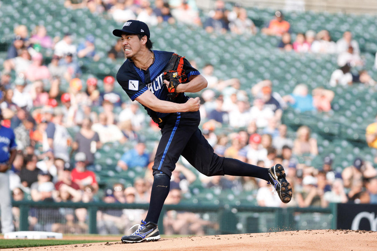 今季2勝目を挙げたタイガース前田健太（ロイター）