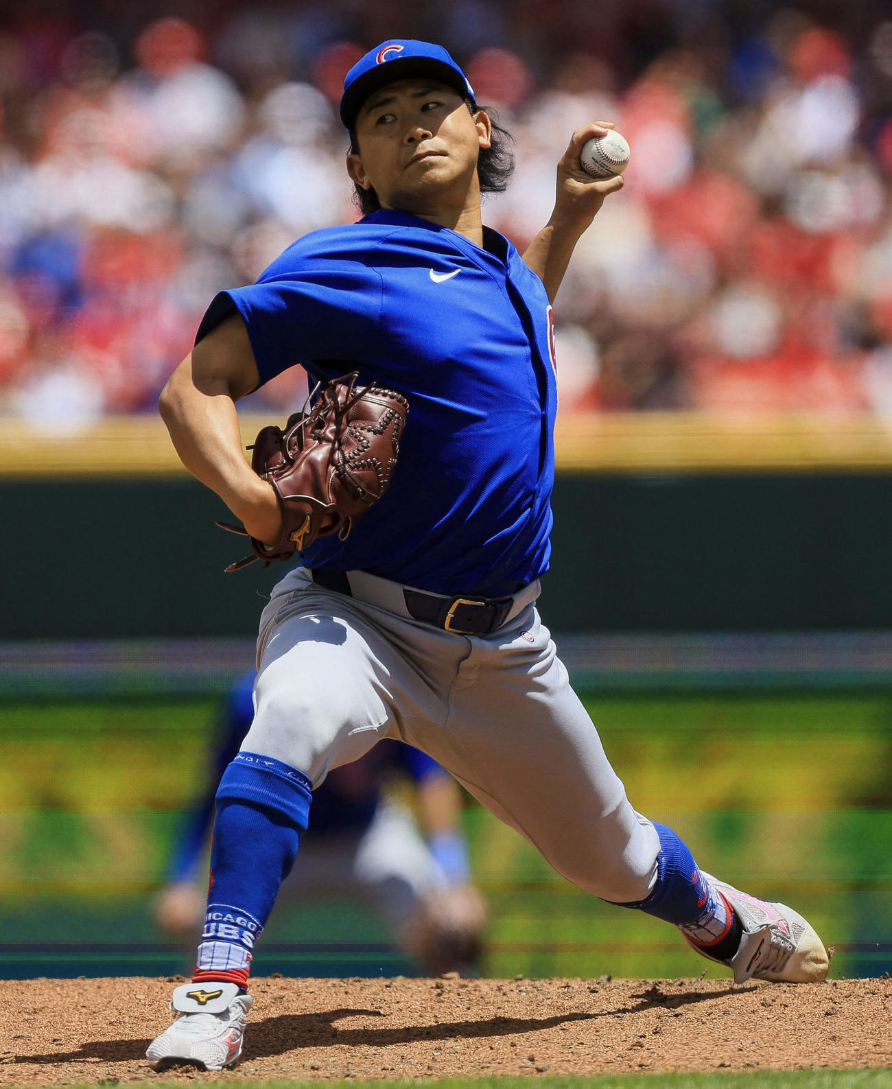 レッズ戦に先発し、6回2／3を5安打2失点で6勝目を挙げたカブス今永（USAトゥデー・ロイター＝共同）