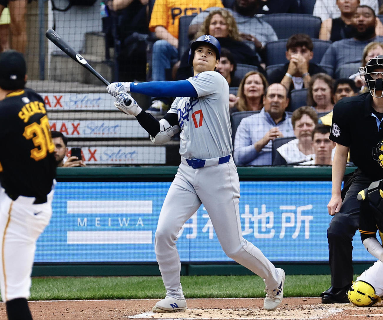 24年6月5日（日本時間6日）パイレーツ戦で15号2点本塁打を放つドジャース大谷翔平